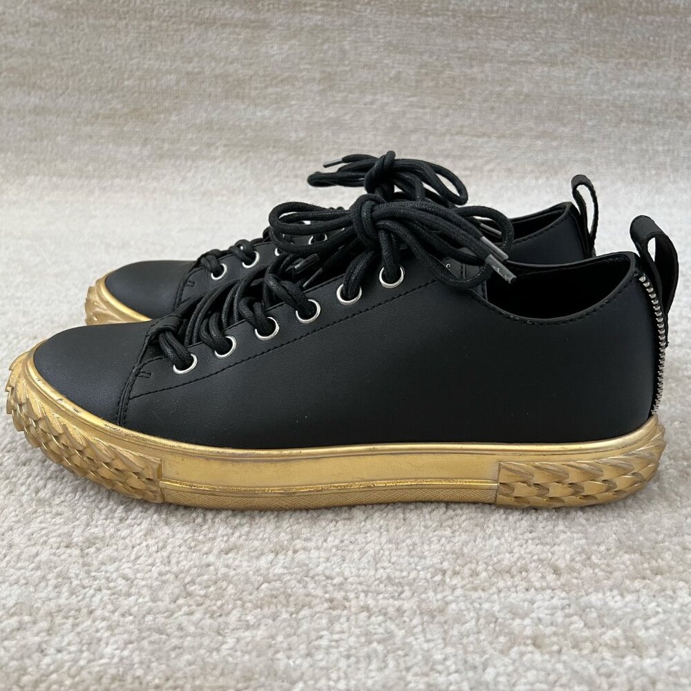 Giuseppe Zanotti Blabber Leather Sneakers 43.5 Black